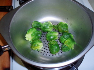 Steaming Brussels Sprouts