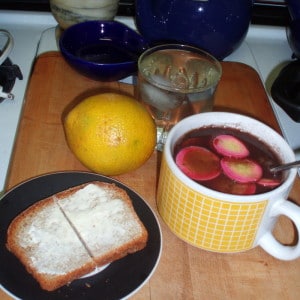 Lunch - Black bean soup 