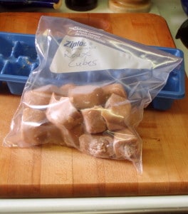 Roux cubes, packaged for freezer - inhabitedkitchen.com