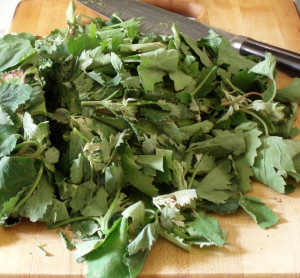 Chopped greens - www.inhabitedkitchen.com