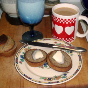 Breakfast - mint lassi and muffins - wwww.inhabitedkitchen.com