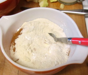 Mixing dry ingredients for muffins - www.inhabitedkitchen.com