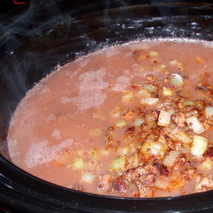 Quick Chili in slow cooker - www.inhabitedkitchen.com