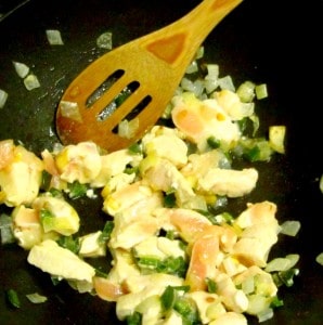 Celebrate August by featuring sweet corn with chicken in a creamy sauce! www.inhabitedkitchen.com