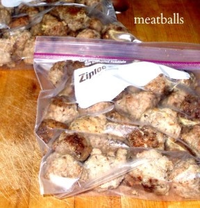 Planning for Meals - Frozen Meatballs