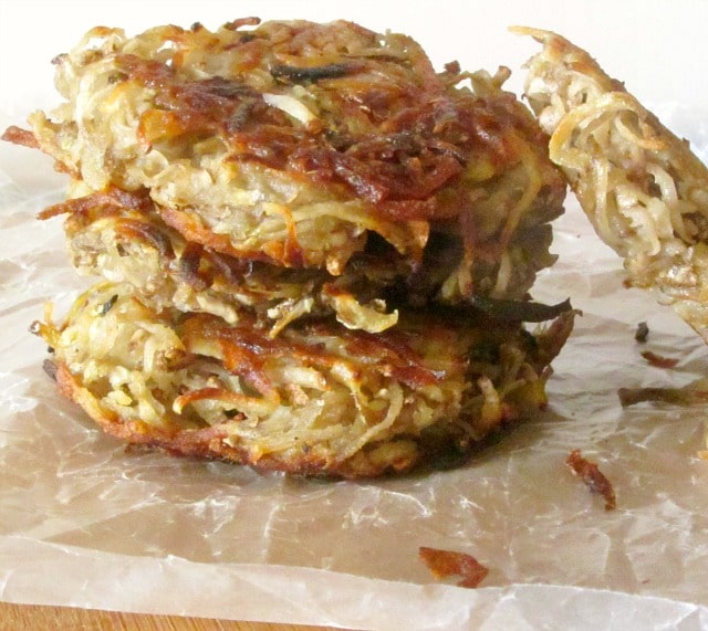 Potato Pancakes - Latkes - Inhabited Kitchen