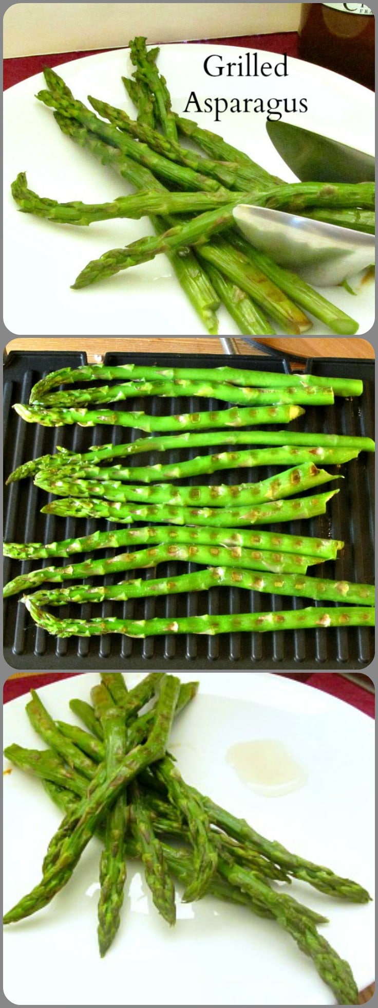 Grilled asparagus, with or without sauce or other seasoning - a simple and delicious method for cooking this lovely Springtime vegetable! 