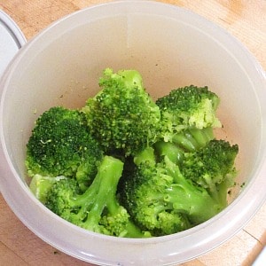 Marinated Broccoli - so simple it's barely a recipe, but a tasty, and useful way to prepare leftover or frozen vegetables.