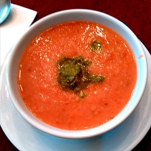 Lunch - A bowl of creamy tomato soup