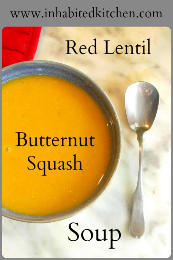 Add butternut squash to basic red lentil soup, and enjoy the flavor sensation! Simple and easy to make, this delicate orange-colored soup will keep people guessing! 