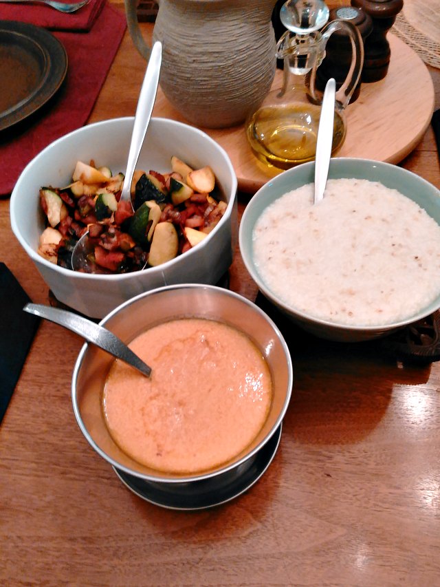 Dinner - Thai Red Curry (with grits!) 