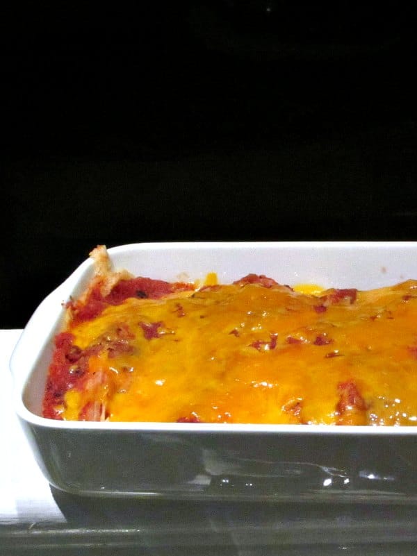 Cheater's Enchiladas, ready to serve