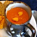 A cup of Red Pepper Soup